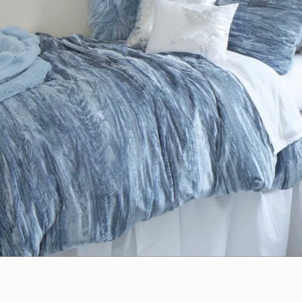Luxurious Blue Duvet Cover Bedding Set